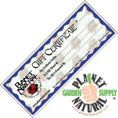 Planet Natural Gift Certificate 1