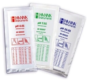 pH Calibration Solution Packets