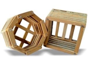 Wood Orchid Baskets