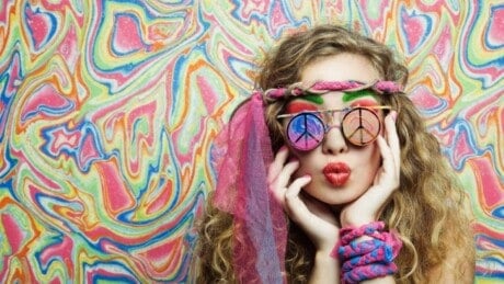 Woman hippie