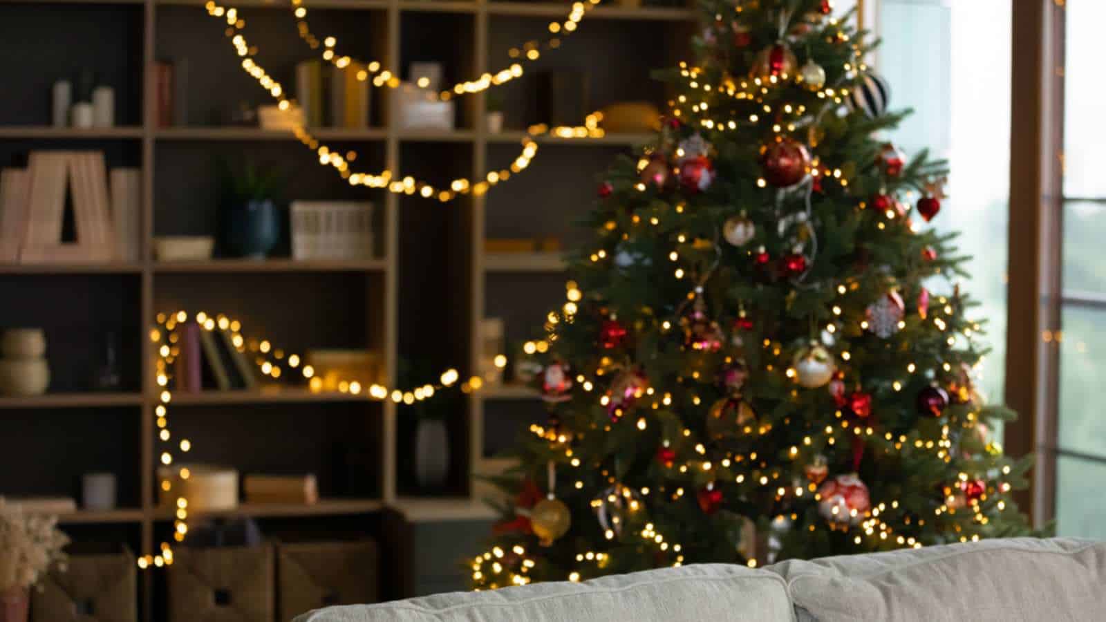 Avoid setting up your tree near a heat source