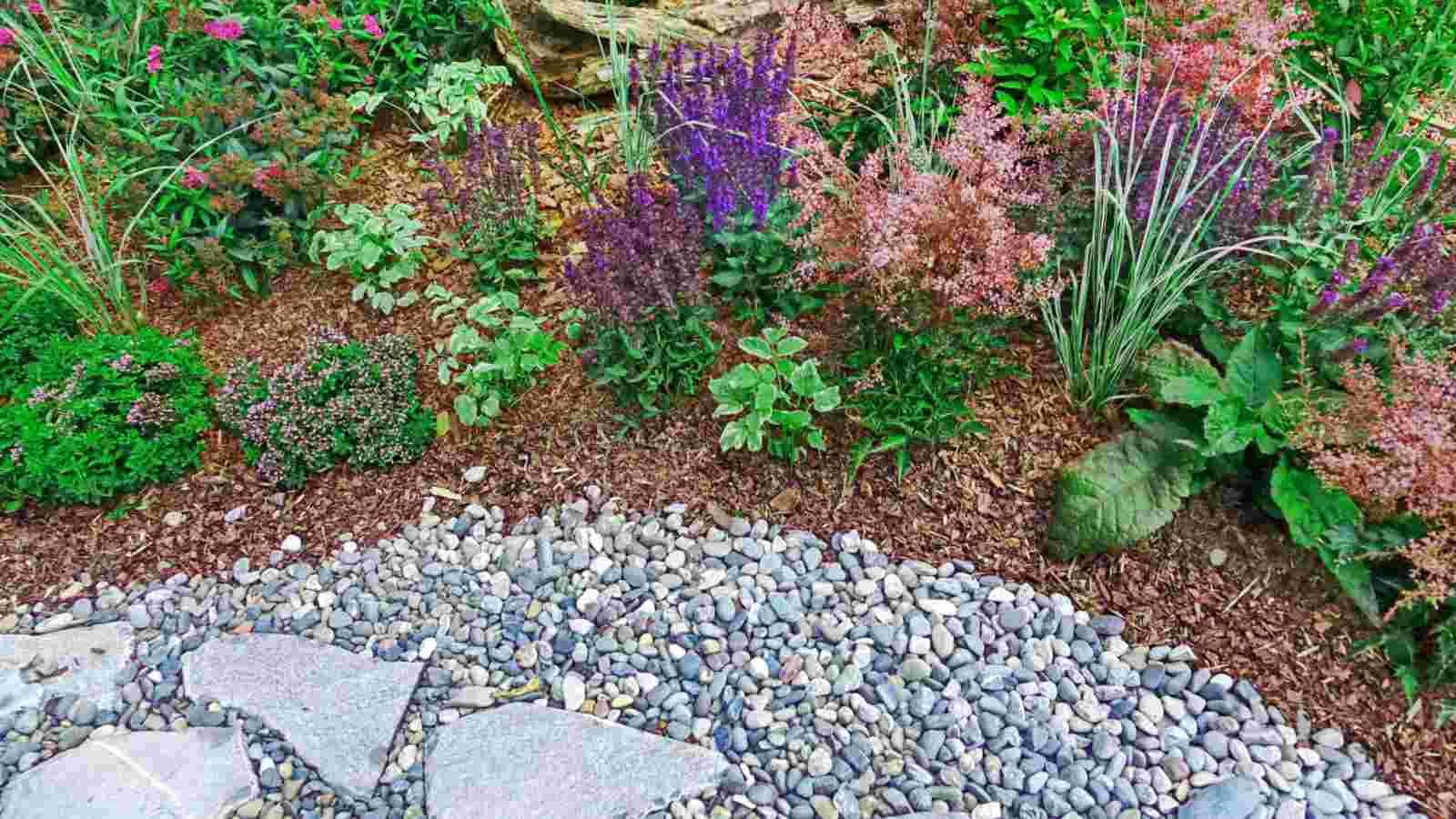 Build paths or patios with gravel.