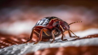Macro shot of a bed bug
